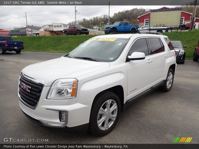 Summit White / Jet Black 2017 GMC Terrain SLE AWD