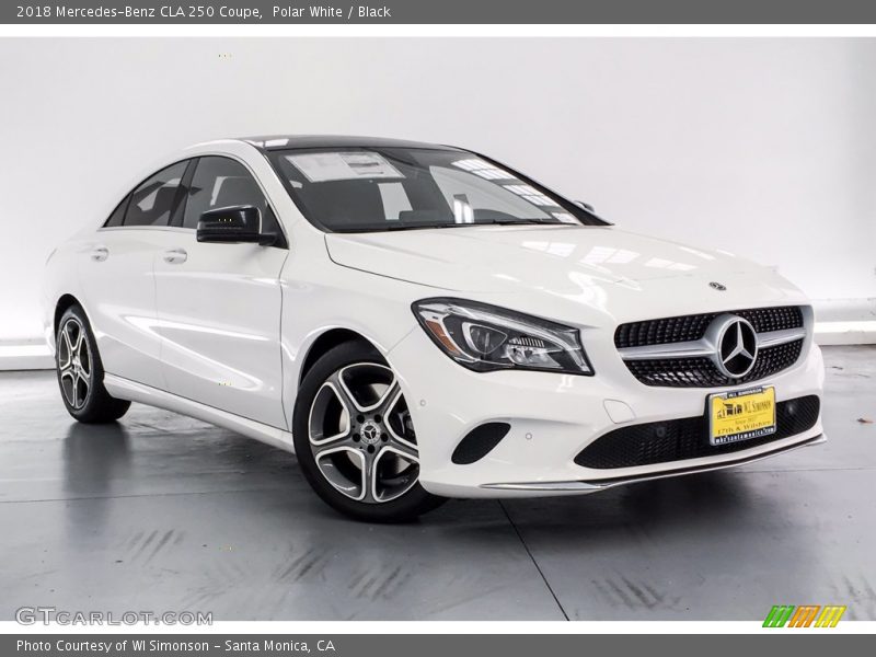 Polar White / Black 2018 Mercedes-Benz CLA 250 Coupe
