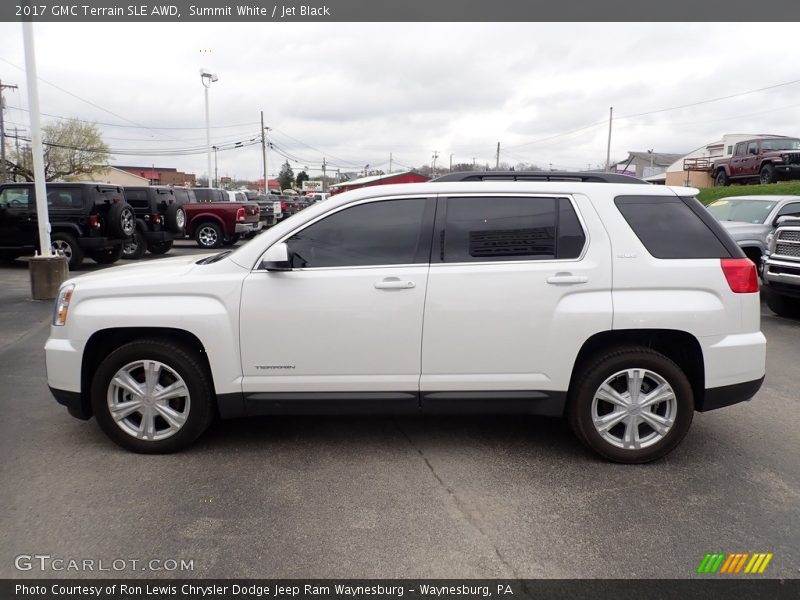 Summit White / Jet Black 2017 GMC Terrain SLE AWD