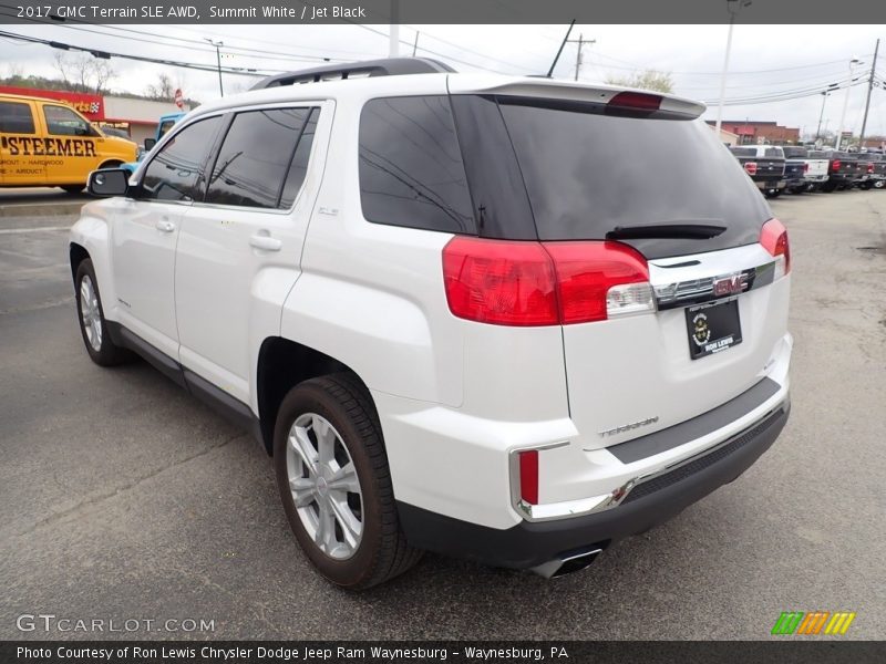 Summit White / Jet Black 2017 GMC Terrain SLE AWD