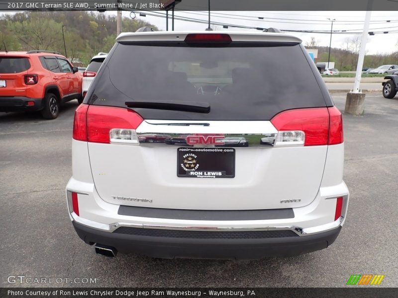 Summit White / Jet Black 2017 GMC Terrain SLE AWD