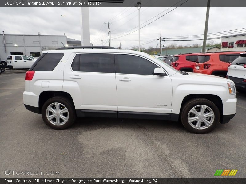 Summit White / Jet Black 2017 GMC Terrain SLE AWD
