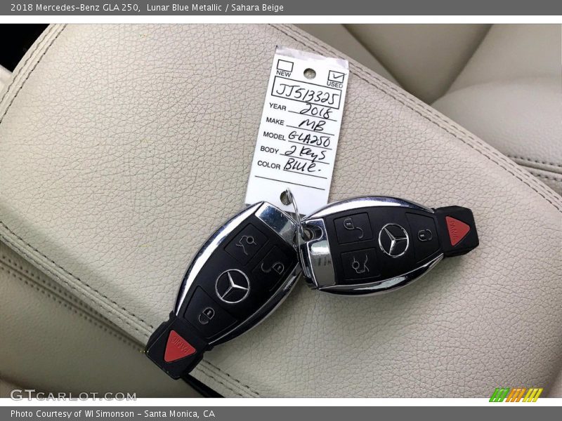 Lunar Blue Metallic / Sahara Beige 2018 Mercedes-Benz GLA 250