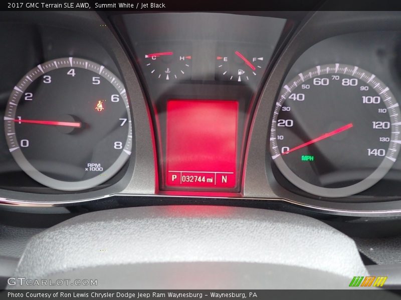Summit White / Jet Black 2017 GMC Terrain SLE AWD