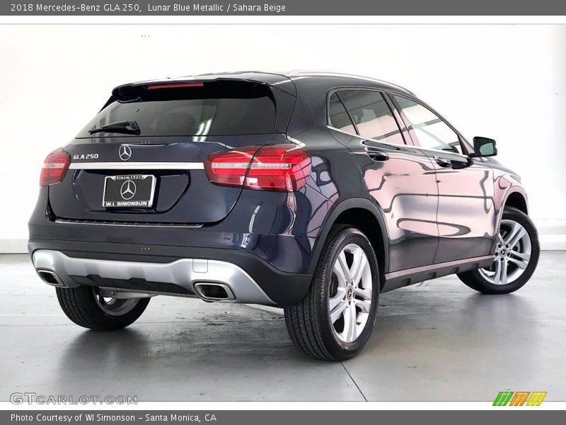Lunar Blue Metallic / Sahara Beige 2018 Mercedes-Benz GLA 250