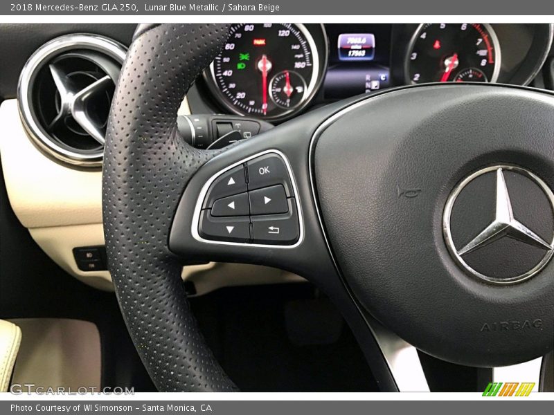 Lunar Blue Metallic / Sahara Beige 2018 Mercedes-Benz GLA 250