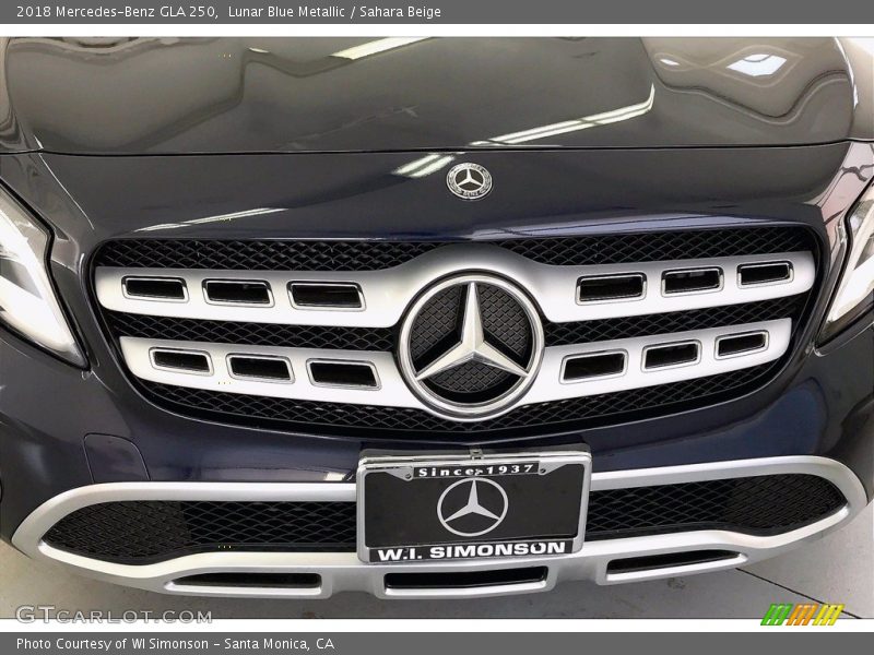 Lunar Blue Metallic / Sahara Beige 2018 Mercedes-Benz GLA 250