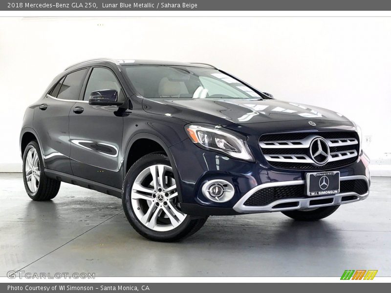 Lunar Blue Metallic / Sahara Beige 2018 Mercedes-Benz GLA 250