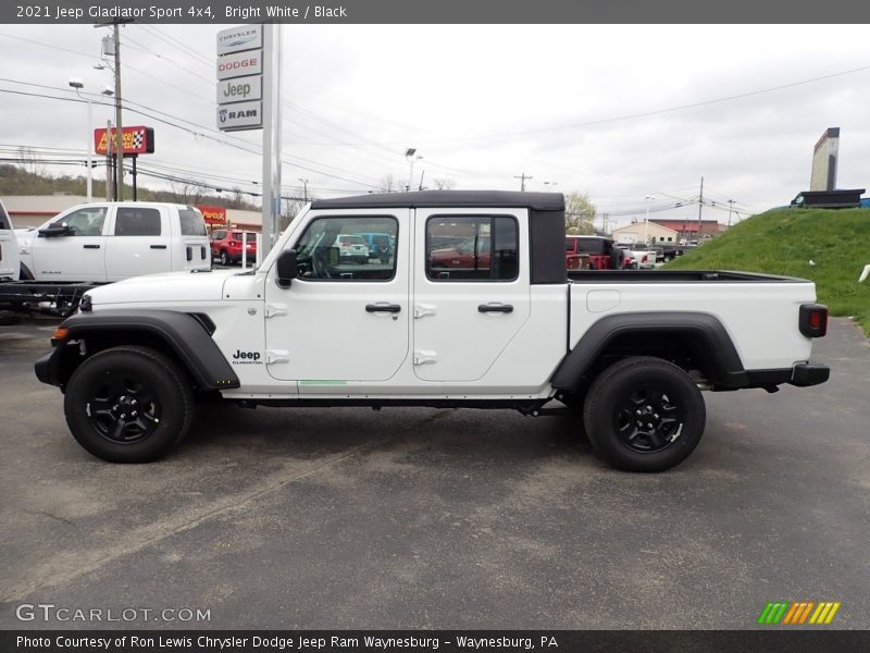 Bright White / Black 2021 Jeep Gladiator Sport 4x4