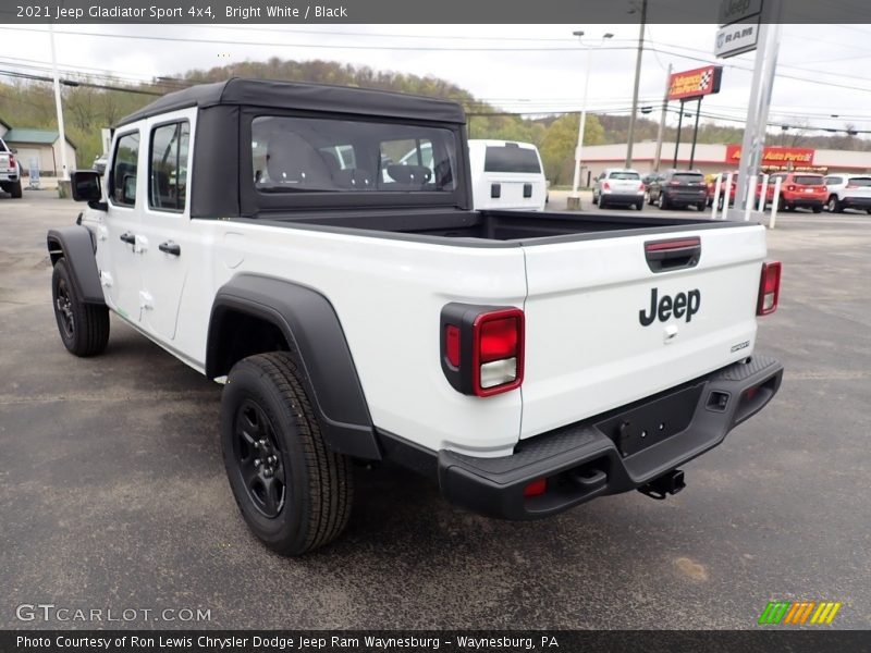 Bright White / Black 2021 Jeep Gladiator Sport 4x4