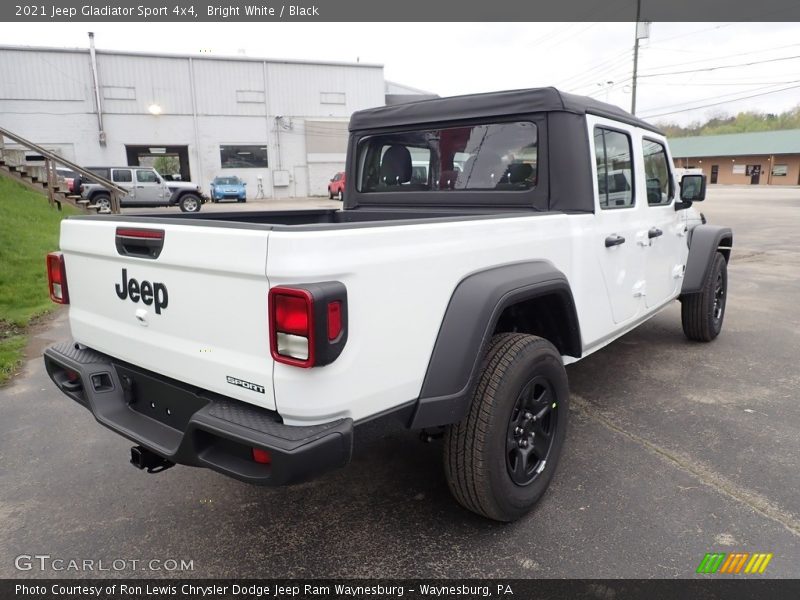 Bright White / Black 2021 Jeep Gladiator Sport 4x4
