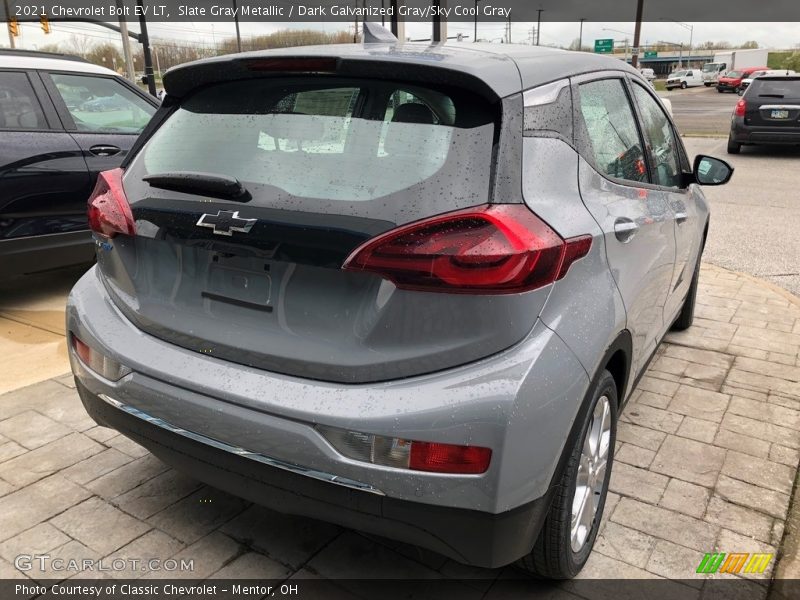 Slate Gray Metallic / Dark Galvanized Gray/Sky Cool Gray 2021 Chevrolet Bolt EV LT