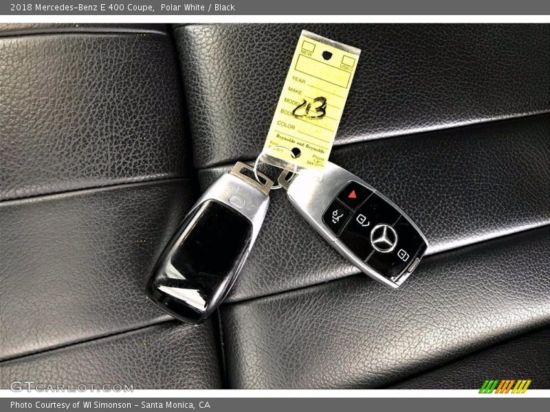 Polar White / Black 2018 Mercedes-Benz E 400 Coupe