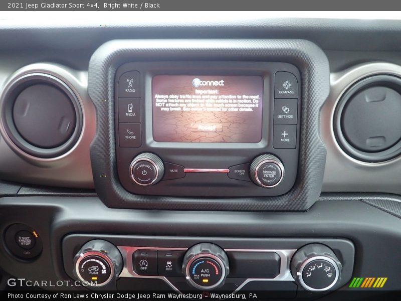 Bright White / Black 2021 Jeep Gladiator Sport 4x4