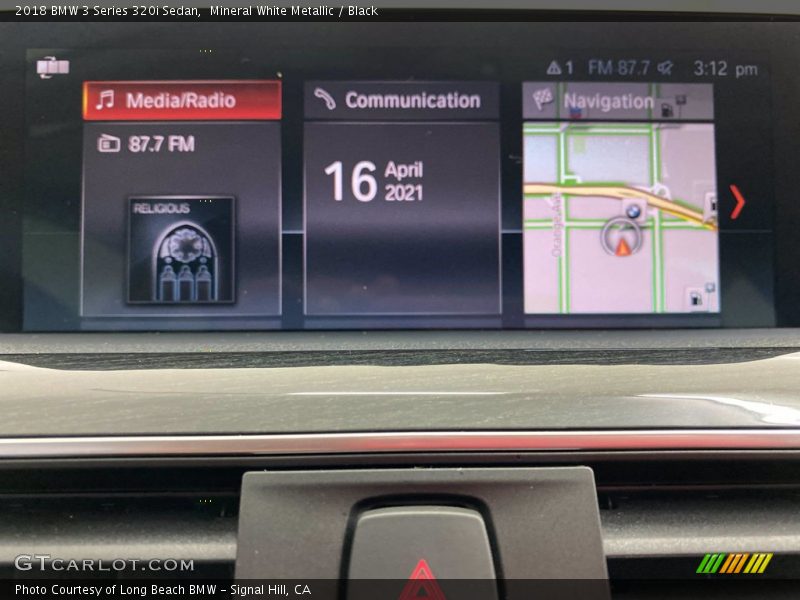 Mineral White Metallic / Black 2018 BMW 3 Series 320i Sedan