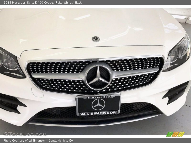 Polar White / Black 2018 Mercedes-Benz E 400 Coupe