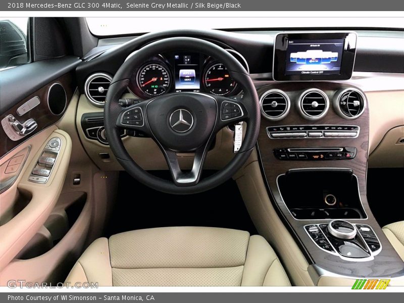 Selenite Grey Metallic / Silk Beige/Black 2018 Mercedes-Benz GLC 300 4Matic