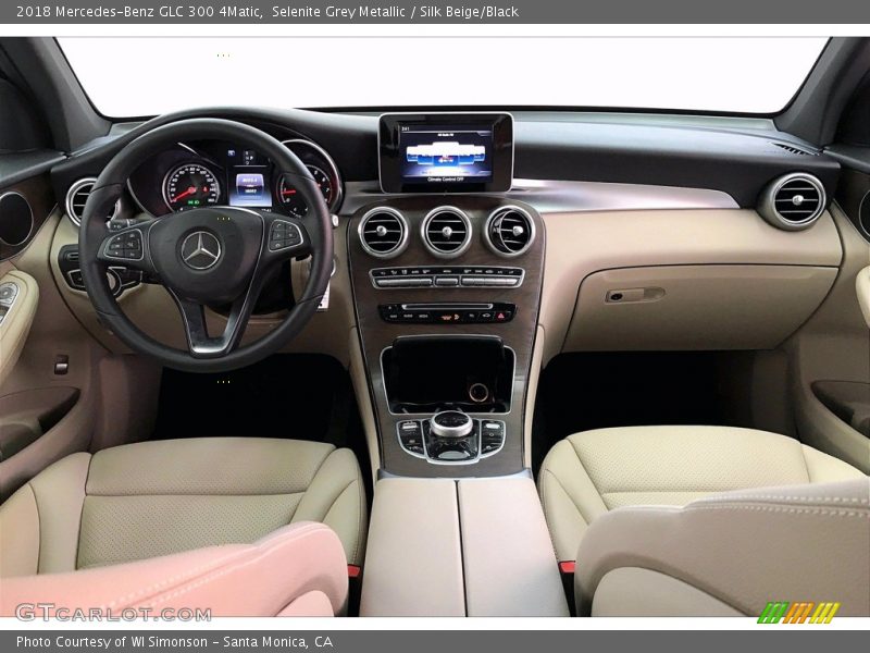 Selenite Grey Metallic / Silk Beige/Black 2018 Mercedes-Benz GLC 300 4Matic