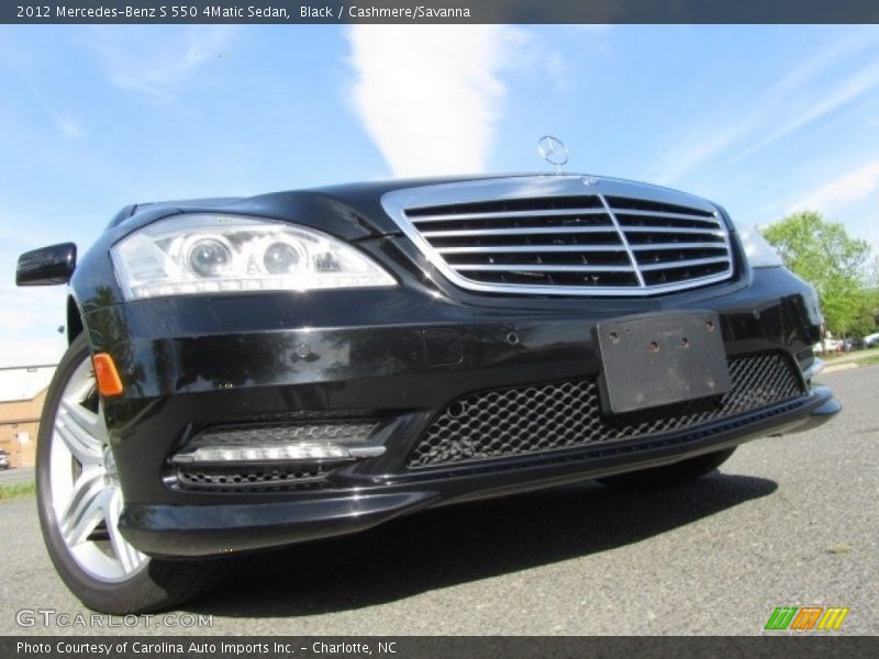 Black / Cashmere/Savanna 2012 Mercedes-Benz S 550 4Matic Sedan