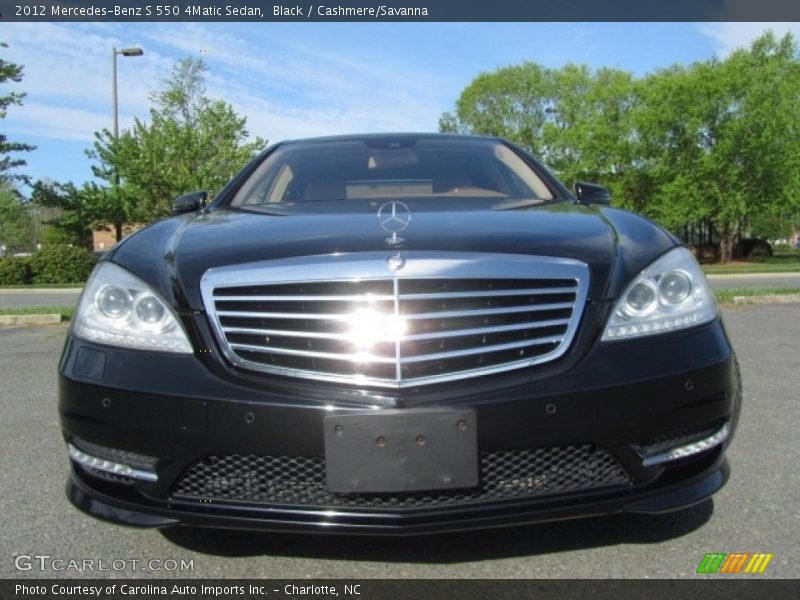 Black / Cashmere/Savanna 2012 Mercedes-Benz S 550 4Matic Sedan