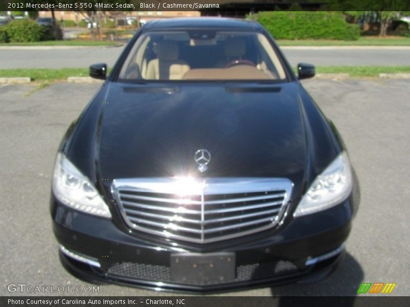 Black / Cashmere/Savanna 2012 Mercedes-Benz S 550 4Matic Sedan