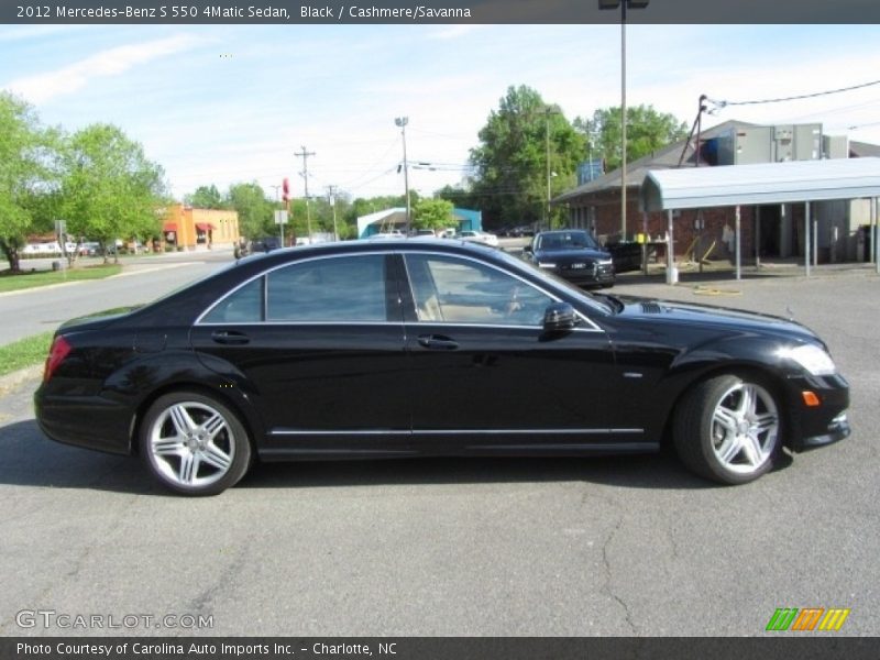 Black / Cashmere/Savanna 2012 Mercedes-Benz S 550 4Matic Sedan