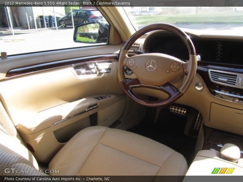 Black / Cashmere/Savanna 2012 Mercedes-Benz S 550 4Matic Sedan