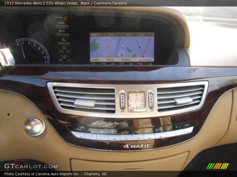 Black / Cashmere/Savanna 2012 Mercedes-Benz S 550 4Matic Sedan