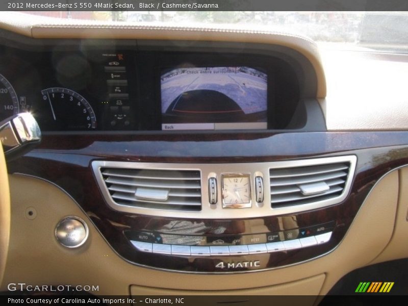 Black / Cashmere/Savanna 2012 Mercedes-Benz S 550 4Matic Sedan