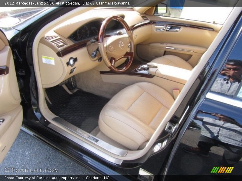 Black / Cashmere/Savanna 2012 Mercedes-Benz S 550 4Matic Sedan