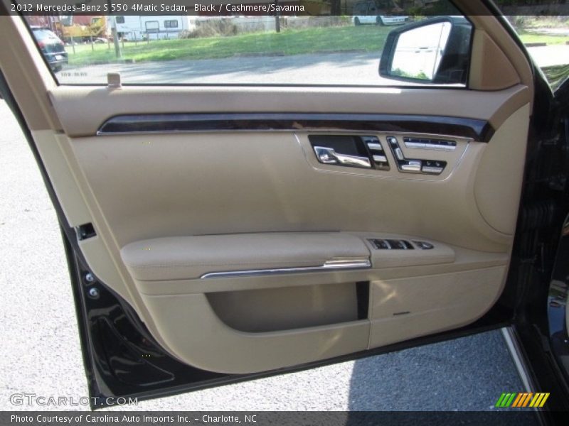 Black / Cashmere/Savanna 2012 Mercedes-Benz S 550 4Matic Sedan