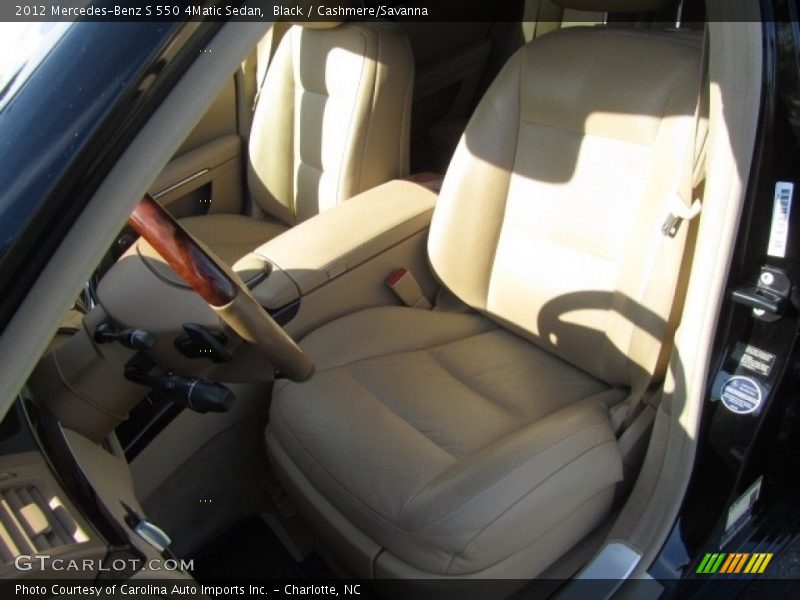 Black / Cashmere/Savanna 2012 Mercedes-Benz S 550 4Matic Sedan