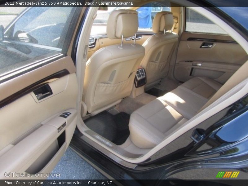 Black / Cashmere/Savanna 2012 Mercedes-Benz S 550 4Matic Sedan