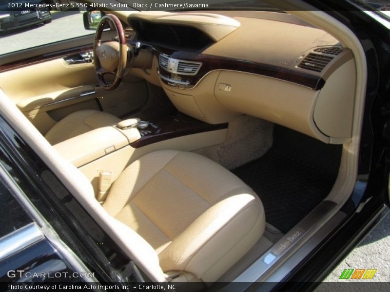 Black / Cashmere/Savanna 2012 Mercedes-Benz S 550 4Matic Sedan