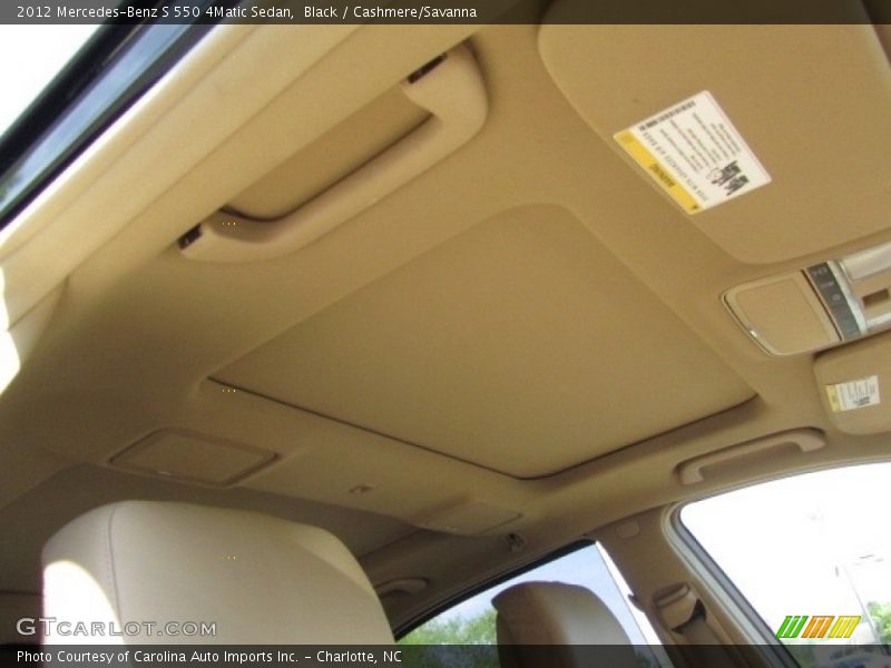 Black / Cashmere/Savanna 2012 Mercedes-Benz S 550 4Matic Sedan