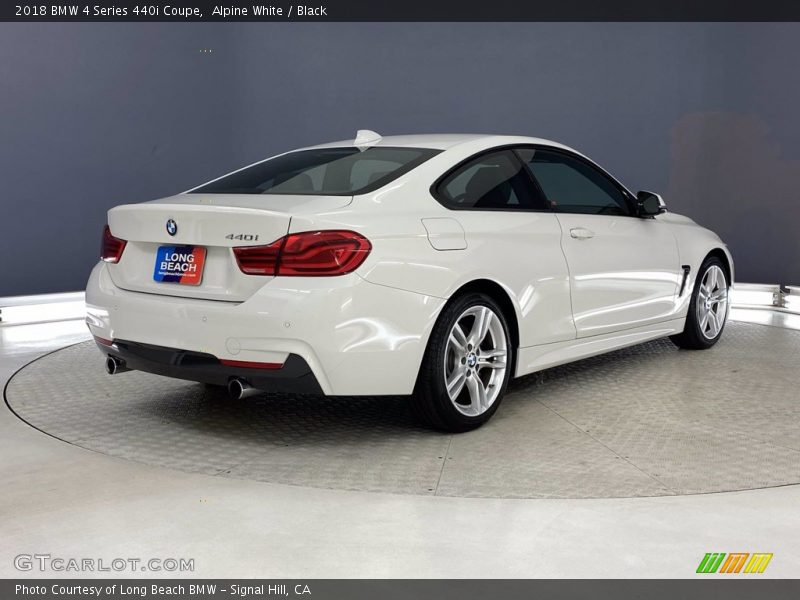 Alpine White / Black 2018 BMW 4 Series 440i Coupe