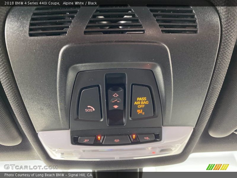 Alpine White / Black 2018 BMW 4 Series 440i Coupe
