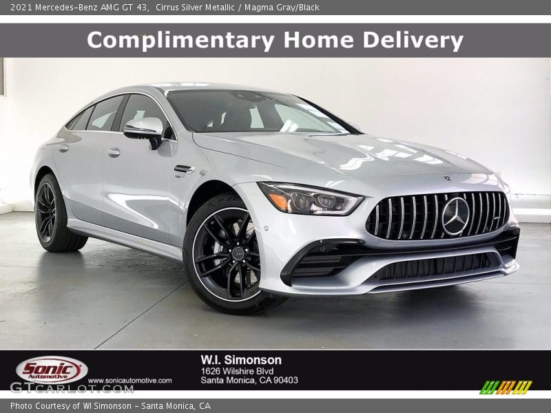 Cirrus Silver Metallic / Magma Gray/Black 2021 Mercedes-Benz AMG GT 43