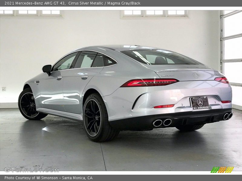 Cirrus Silver Metallic / Magma Gray/Black 2021 Mercedes-Benz AMG GT 43