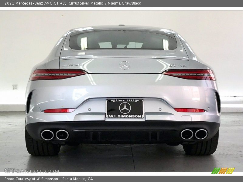Cirrus Silver Metallic / Magma Gray/Black 2021 Mercedes-Benz AMG GT 43