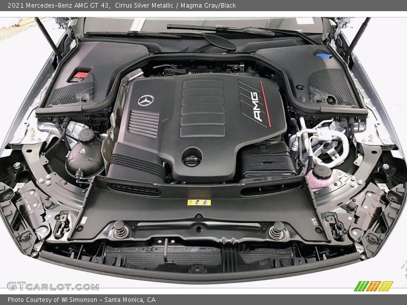 Cirrus Silver Metallic / Magma Gray/Black 2021 Mercedes-Benz AMG GT 43