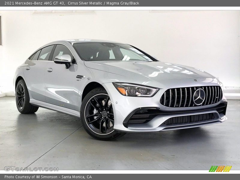 Cirrus Silver Metallic / Magma Gray/Black 2021 Mercedes-Benz AMG GT 43