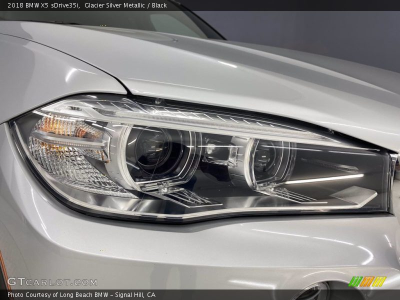 Glacier Silver Metallic / Black 2018 BMW X5 sDrive35i