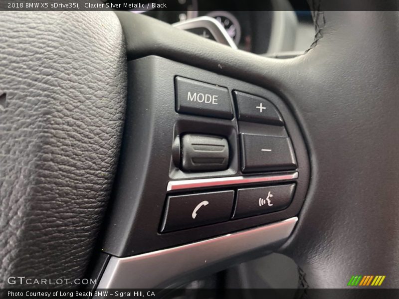 Glacier Silver Metallic / Black 2018 BMW X5 sDrive35i