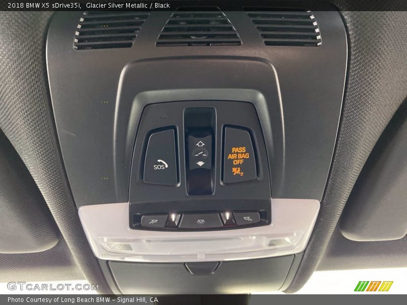 Glacier Silver Metallic / Black 2018 BMW X5 sDrive35i