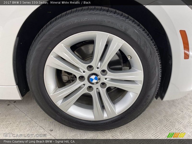 Mineral White Metallic / Black 2017 BMW 3 Series 330i Sedan