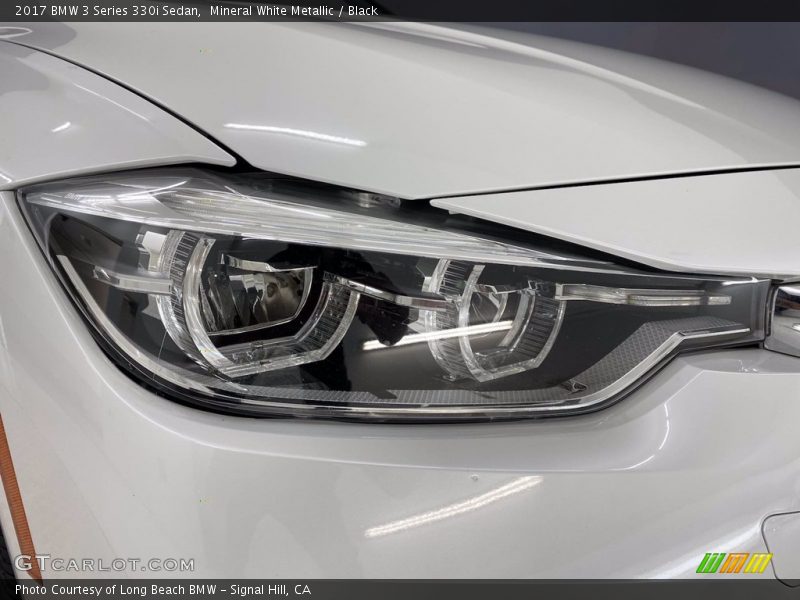 Mineral White Metallic / Black 2017 BMW 3 Series 330i Sedan