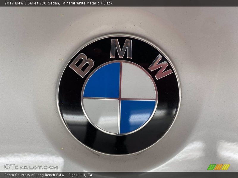 Mineral White Metallic / Black 2017 BMW 3 Series 330i Sedan