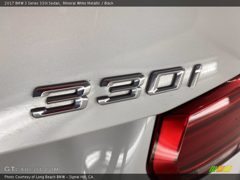 Mineral White Metallic / Black 2017 BMW 3 Series 330i Sedan