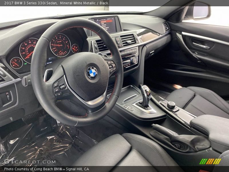 Mineral White Metallic / Black 2017 BMW 3 Series 330i Sedan